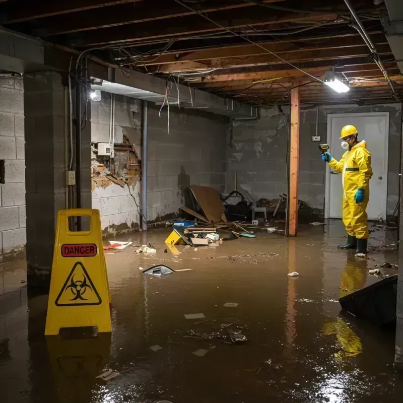 Flooded Basement Electrical Hazard in Marion County, MO Property